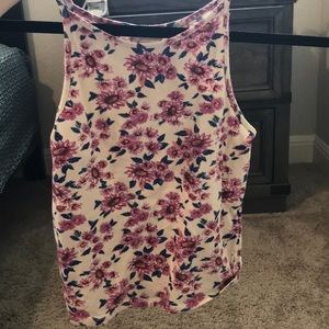 Flower halter top. Worn once